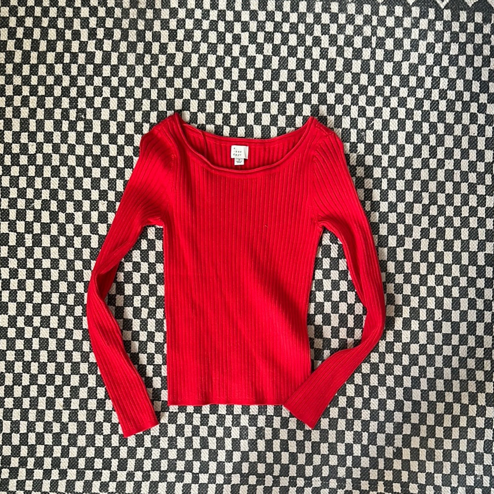 red sweater